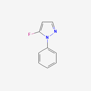 molecular formula C9H7FN2 B1449039 5-氟-1-苯基-1H-吡唑 CAS No. 1781334-23-3