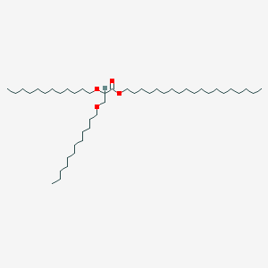 molecular formula C46H92O4 B14490419 Nonadecyl 2,3-bis(dodecyloxy)propanoate CAS No. 64713-58-2