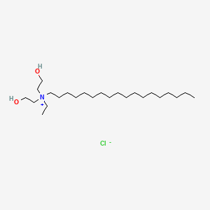 molecular formula C24H52ClNO2 B14490426 Ethyl-bis(2-hydroxyethyl)-octadecylazanium;chloride CAS No. 65270-81-7