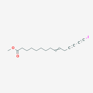 molecular formula C16H21IO2 B14490434 Methyl 15-iodopentadec-9-ene-12,14-diynoate CAS No. 63948-95-8