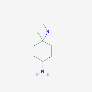 molecular formula C9H20N2 B1449044 N1,N1,1-三甲基环己烷-1,4-二胺 CAS No. 2059971-64-9