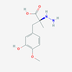 molecular formula C11H16N2O4 B1449048 (2S)-2-肼基-3-(3-羟基-4-甲氧基苯基)-2-甲基丙酸 CAS No. 1361017-74-4
