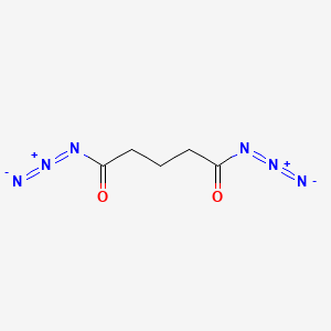 molecular formula C5H6N6O2 B14490492 Pentanedioyl diazide CAS No. 64624-44-8