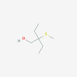 molecular formula C7H16OS B1449050 2-Ethyl-2-(methylsulfanyl)butan-1-ol CAS No. 1882257-50-2