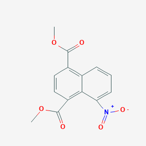molecular formula C14H11NO6 B14490513 Dimethyl 5-nitronaphthalene-1,4-dicarboxylate CAS No. 63614-03-9