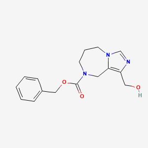 molecular formula C16H19N3O3 B1449054 Benzyl 1-(Hydroxymethyl)-6,7-Dihydro-5H-Imidazo[1,5-A][1,4]Diazepine-8(9H)-Carboxylate CAS No. 1422343-93-8