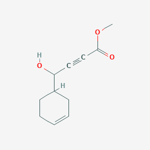 molecular formula C11H14O3 B14490541 Methyl 4-(cyclohex-3-en-1-yl)-4-hydroxybut-2-ynoate CAS No. 65616-53-7