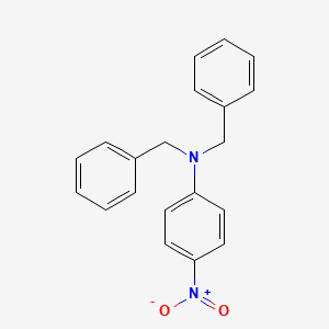 molecular formula C20H18N2O2 B14490561 Benzenemethanamine, N-(4-nitrophenyl)-N-(phenylmethyl)- CAS No. 65052-89-3
