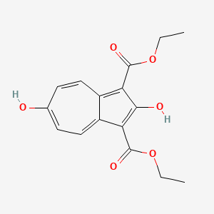 molecular formula C16H16O6 B14490573 Diethyl 2,6-dihydroxyazulene-1,3-dicarboxylate CAS No. 63615-46-3