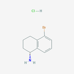 molecular formula C10H13BrClN B1449058 (R)-5-Bromo-1,2,3,4-tetrahydro-naphthalen-1-ylamine hydrochloride CAS No. 2061996-69-6