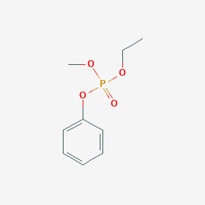 molecular formula C9H13O4P B14490602 Ethyl methyl phenyl phosphate CAS No. 64415-68-5