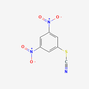 molecular formula C7H3N3O4S B14490642 3,5-Dinitrophenyl thiocyanate CAS No. 64673-55-8