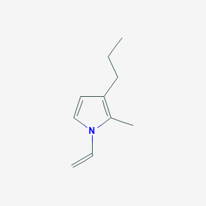 molecular formula C10H15N B14490674 1H-Pyrrole, 1-ethenyl-2-methyl-3-propyl- CAS No. 64222-35-1