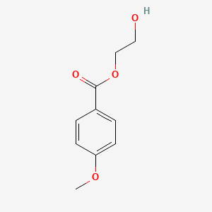 molecular formula C10H12O4 B14490708 Benzoic acid, 4-methoxy-, 2-hydroxyethyl ester CAS No. 64330-80-9