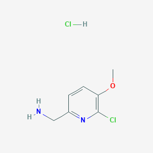 molecular formula C7H10Cl2N2O B1449072 C-(6-Chloro-5-methoxypyridin-2-yl)-methylamine hydrochloride CAS No. 2203016-83-3
