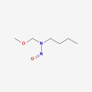 molecular formula C6H14N2O2 B14490747 Butylamine, N-methoxymethyl-N-nitroso- CAS No. 64005-61-4