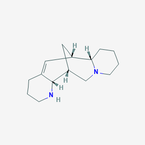 molecular formula C15H24N2 B1449075 (1R,2S,9S,10S)-3,15-Diazatetracyclo[7.7.1.02,7.010,15]heptadec-7-ene CAS No. 1217659-67-0