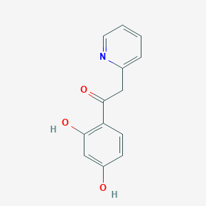 molecular formula C13H11NO3 B14490756 Ethanone, 1-(2,4-dihydroxyphenyl)-2-(2-pyridinyl)- CAS No. 65047-18-9