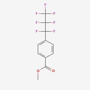 molecular formula C11H7F7O2 B14490758 Methyl 4-(heptafluoropropyl)benzoate CAS No. 64299-47-4