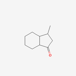 molecular formula C10H16O B14490798 1H-Inden-1-one, octahydro-3-methyl- CAS No. 64558-16-3