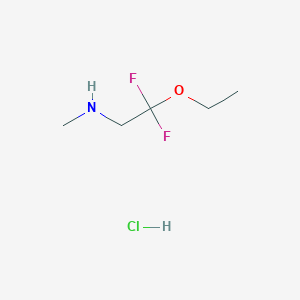molecular formula C5H12ClF2NO B1449084 (2-Ethoxy-2,2-difluoroethyl)(methyl)amine hydrochloride CAS No. 2097859-99-7