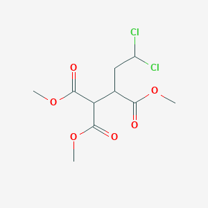 molecular formula C10H14Cl2O6 B14490854 Trimethyl 4,4-dichlorobutane-1,1,2-tricarboxylate CAS No. 64374-67-0