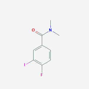 molecular formula C9H9FINO B1449086 4-Fluoro-3-iodo-N,N-dimethylbenzamide CAS No. 1369790-97-5