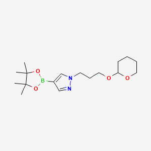 1-[3-(Tetrahydropyran-2-yloxy)propyl]-4-(4,4,5,5-tetramethyl-[1,3,2]dioxaborolan-2-yl)-1H-pyrazole