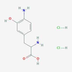 molecular formula C9H14Cl2N2O3 B1449091 2-Amino-3-(4-amino-3-hydroxyphenyl)propionic acid 2HCl CAS No. 88686-36-6