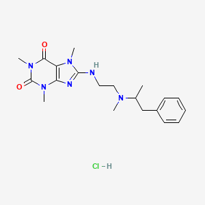 molecular formula C20H29ClN6O2 B14490912 Fencamine hydrochloride CAS No. 63918-50-3
