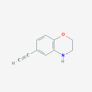 molecular formula C10H9NO B1449095 6-ethynyl-3,4-dihydro-2H-1,4-benzoxazine CAS No. 627870-75-1