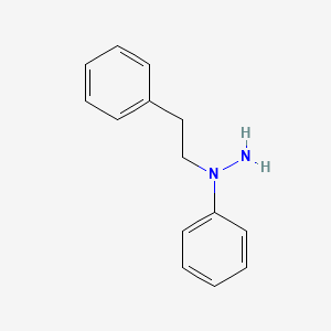 molecular formula C14H16N2 B14490961 Hydrazine, 1-phenyl-1-(2-phenylethyl)- CAS No. 65249-04-9