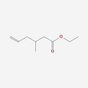 molecular formula C9H16O2 B14491009 5-Hexenoic acid, 3-methyl-, ethyl ester CAS No. 63473-84-7