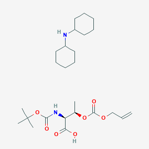 molecular formula C25H44N2O7 B1449103 Boc-l-thr(alloc)-oh dcha CAS No. 147348-94-5