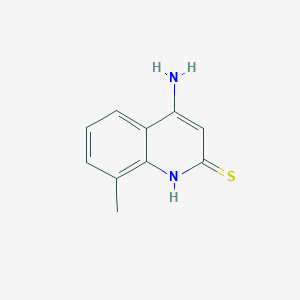 molecular formula C10H10N2S B1449105 4-Amino-8-methyl-1,2-dihydroquinoline-2-thione CAS No. 360078-60-0