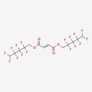 molecular formula C14H8F16O4 B14491052 Bis(2,2,3,3,4,4,5,5-octafluoropentyl) but-2-enedioate CAS No. 63137-87-1