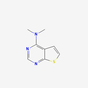 molecular formula C8H9N3S B14491073 N,N-Dimethylthieno[2,3-d]pyrimidin-4-amine CAS No. 63893-52-7