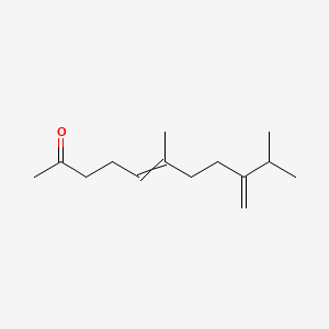 molecular formula C14H24O B14491075 6,10-Dimethyl-9-methylideneundec-5-en-2-one CAS No. 64854-44-0