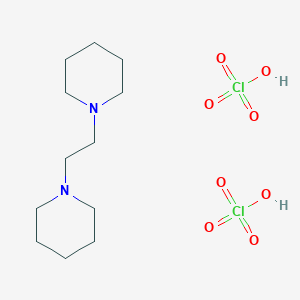 molecular formula C12H26Cl2N2O8 B14491143 Perchloric acid;1-(2-piperidin-1-ylethyl)piperidine CAS No. 65045-39-8