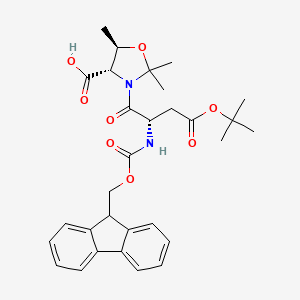 molecular formula C30H36N2O8 B1449115 Fmoc-Asp(OtBu)-Thr(Psi(Me,Me)pro)-OH CAS No. 920519-32-0