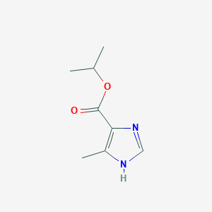 molecular formula C8H12N2O2 B14491156 Propan-2-yl 5-methyl-1H-imidazole-4-carboxylate CAS No. 64211-42-3