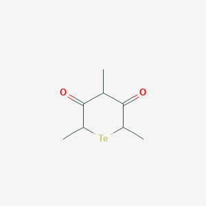 molecular formula C8H12O2Te B14491172 2,4,6-Trimethyltellurane-3,5-dione CAS No. 64116-09-2