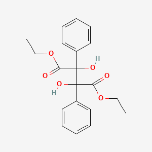 molecular formula C20H22O6 B14491195 Butanedioic acid, 2,3-dihydroxy-2,3-diphenyl-, diethyl ester CAS No. 64256-90-2