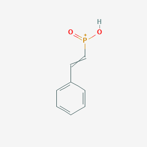 molecular formula C8H8O2P+ B14491218 Hydroxy(oxo)(2-phenylethenyl)phosphanium CAS No. 63263-75-2