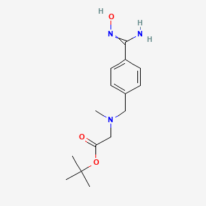 molecular formula C15H23N3O3 B1449124 tert-butyl 2-({[4-(N'-hydroxycarbamimidoyl)phenyl]methyl}(methyl)amino)acetate CAS No. 1246526-89-5