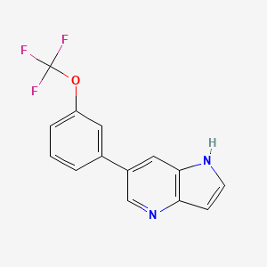 6-(3-(Trifluoromethoxy)phenyl)-1H-pyrrolo[3,2-b]pyridine