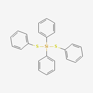 molecular formula C24H20S2Si B14491254 Diphenyl[bis(phenylsulfanyl)]silane CAS No. 64451-47-4