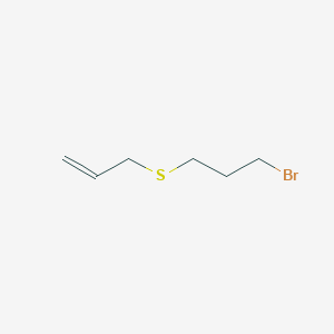 molecular formula C6H11BrS B14491265 3-[(3-Bromopropyl)sulfanyl]prop-1-ene CAS No. 64871-50-7