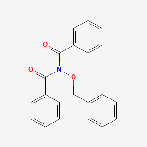 molecular formula C21H17NO3 B14491275 N-Benzoyl-N-(benzyloxy)benzamide CAS No. 64583-71-7