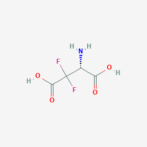 molecular formula C4H5F2NO4 B14491288 3,3-Difluoro-L-aspartic acid CAS No. 63086-45-3
